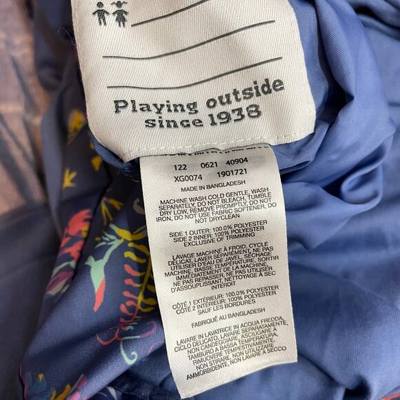 Columbia Hollytree Trail Reversible Lightweight Light Jacket kids Girls S 7 8 - Picture 11 of 11